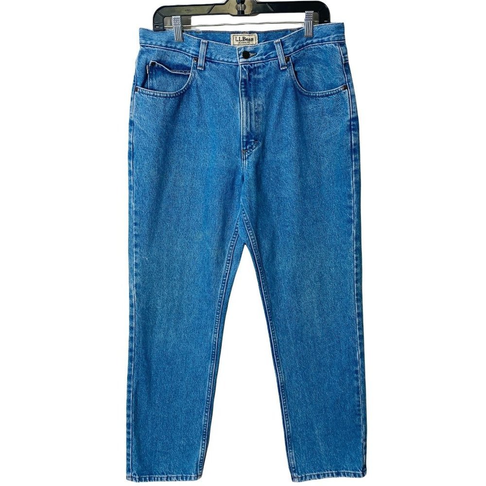 LL Bean Classic Fit Mens Blue Jeans L.L. Bean Size 34x30